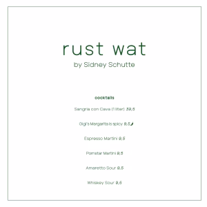 Cocktails Rust Wat